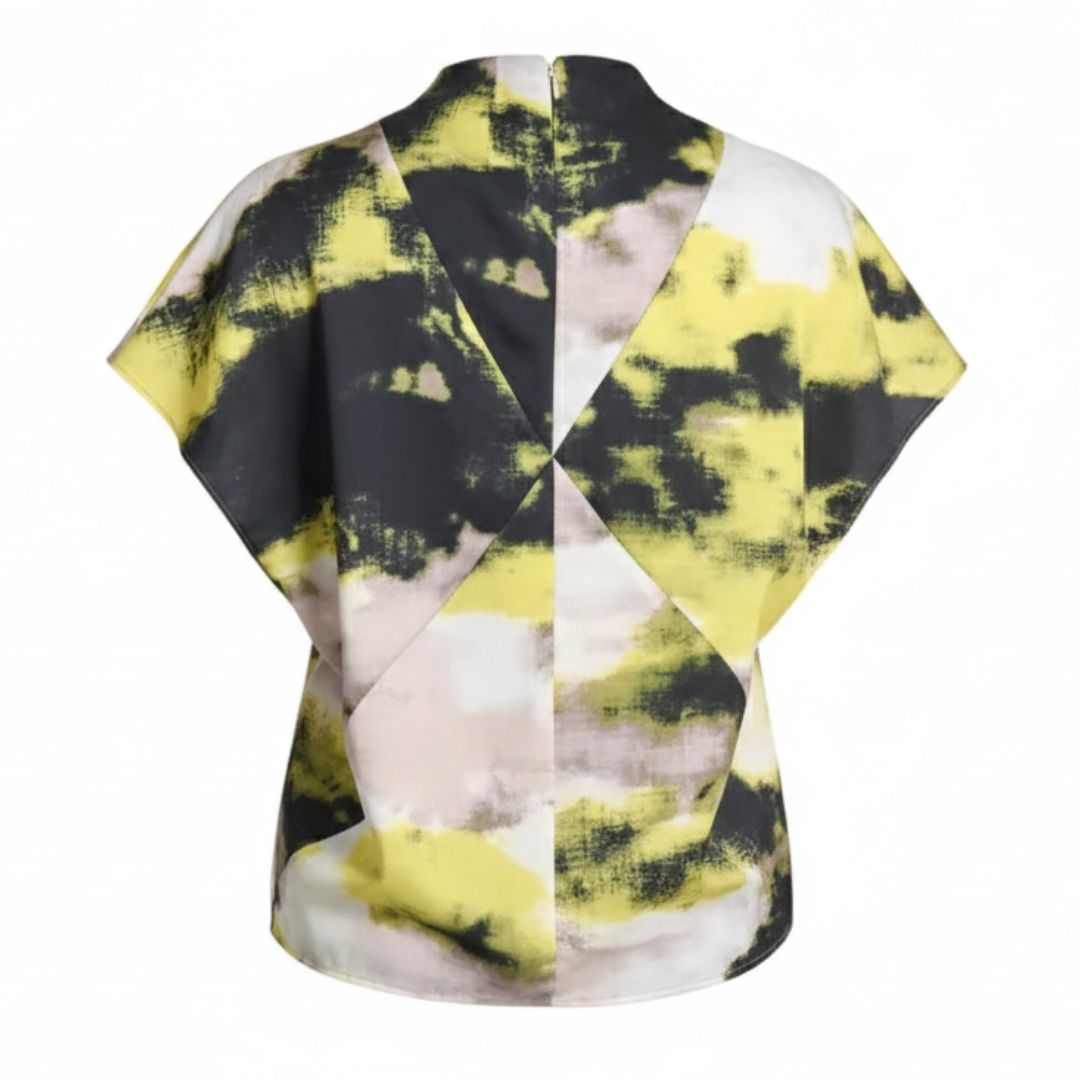 Women’s Printed Cowl Neck Blouse – Effortless Elegance with a Flattering, Feminine Drape