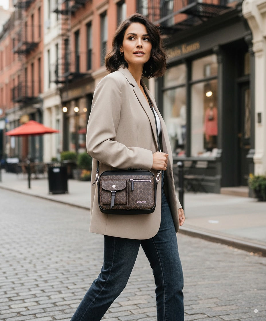Calvin Klein Rossa Crossbody – Compact Design, Everyday Style