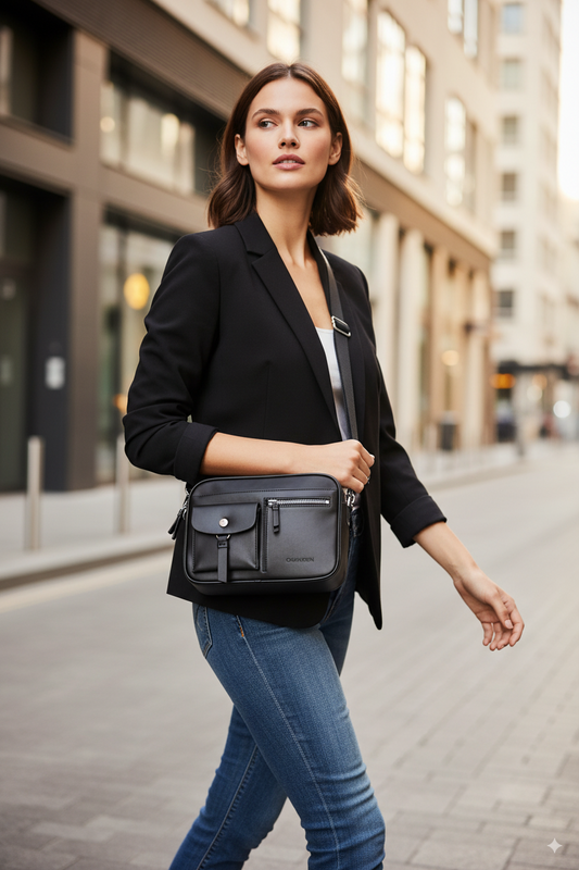 Calvin Klein Rossa Crossbody – Timeless Style in Black
