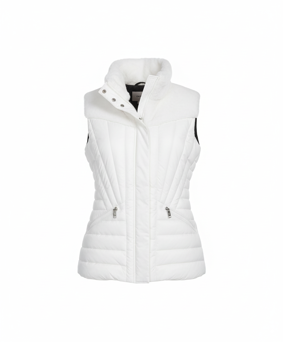 DKNY Women’s Sleeveless Puffer Vest – Chic Warmth for Every Season
