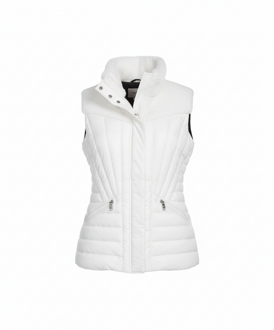 DKNY Women’s Sleeveless Puffer Vest – Chic Warmth for Every Season