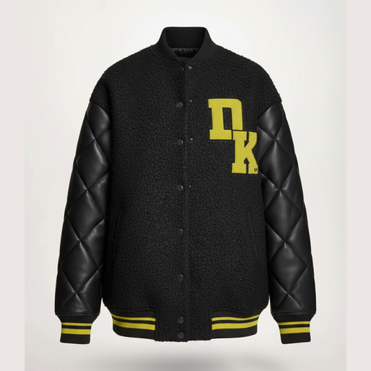 DKNY Long Sleeve Bouclé Logo Button Jacket – Timeless Elegance