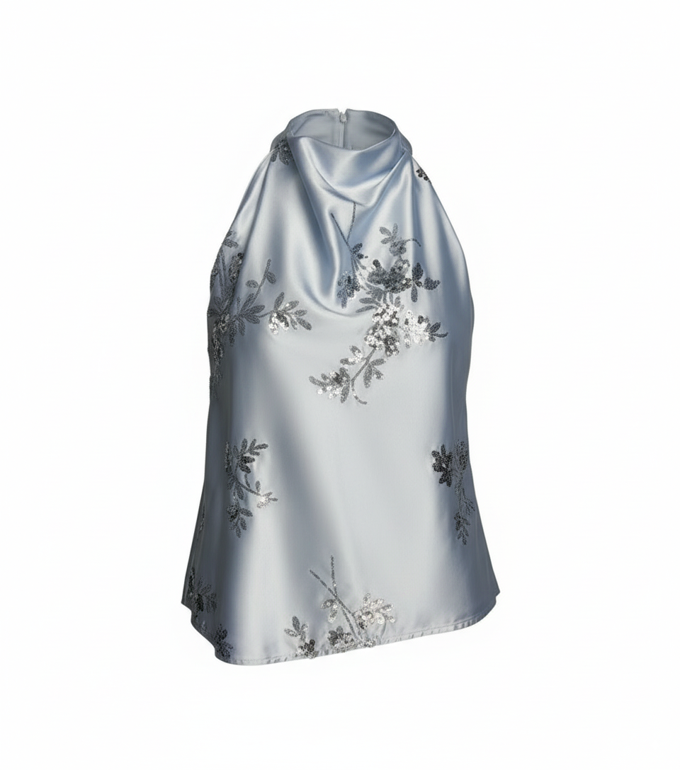 DKNY Sequin Top – Sparkle with Confidence