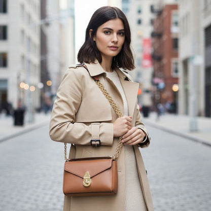 Calvin Klein Small Convertible Crossbody Bag with Soft Close Closure