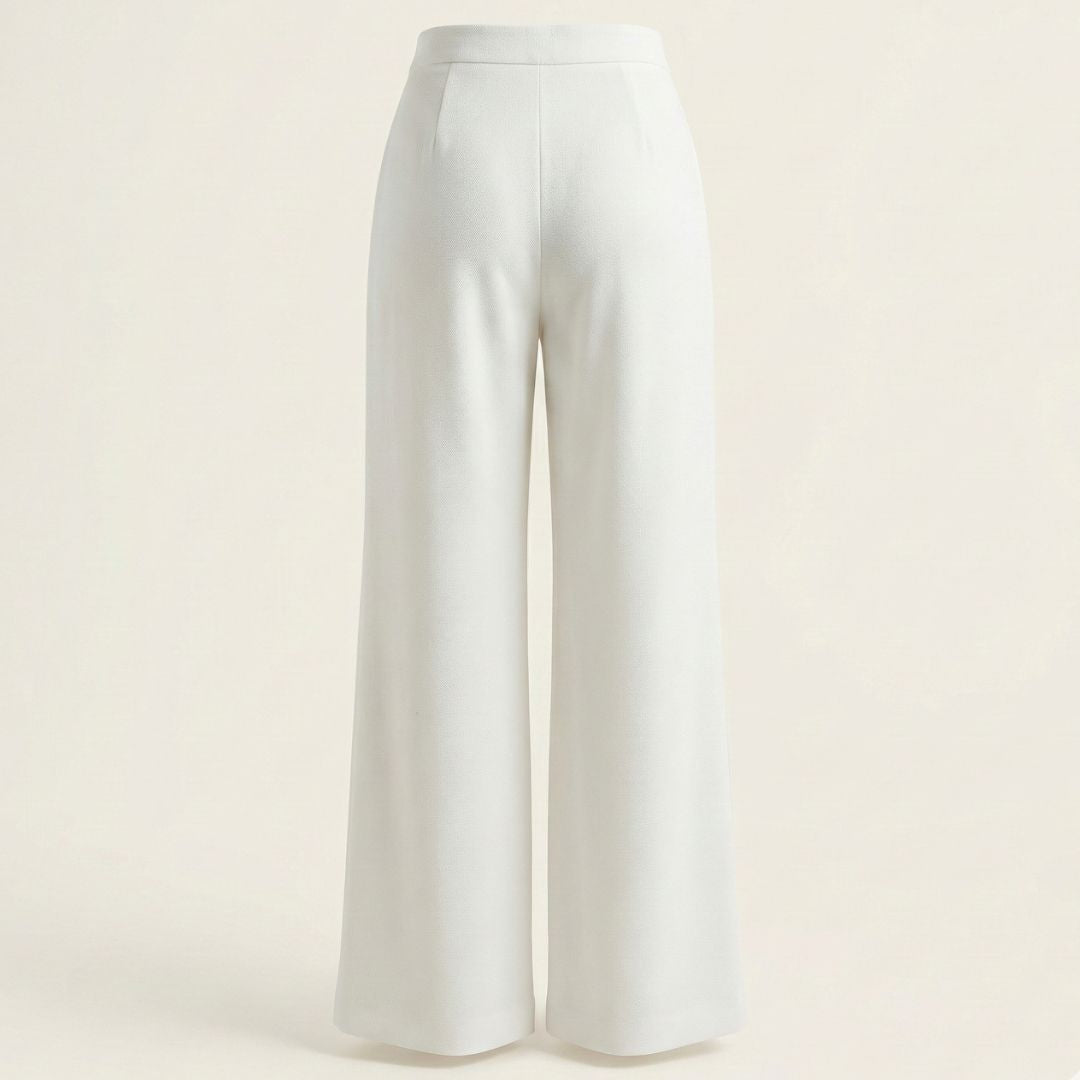 BCBG Women’s High-Waist Wide-Leg Pants – Elegant Tie-Front, Modern Silhouette