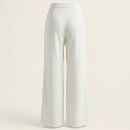 BCBG Women’s High-Waist Wide-Leg Pants – Elegant Tie-Front, Modern Silhouette