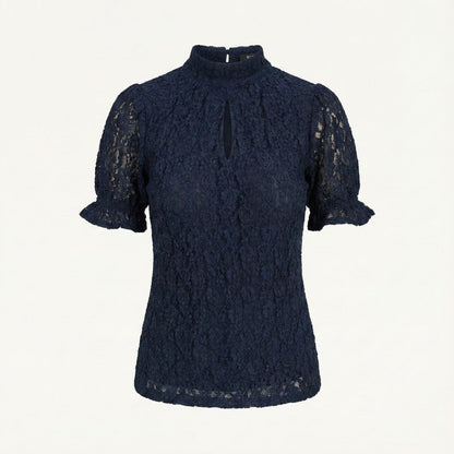 BCBG Lace Ruffle Top – Feminine Elegance with a Modern Touch