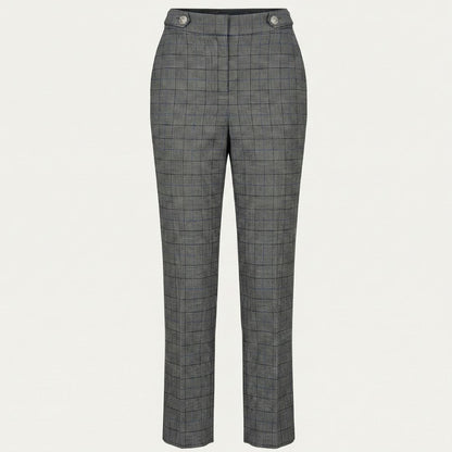 BCBG Plaid High-Rise Straight Pants – Tailored Confidence with Modern Polish