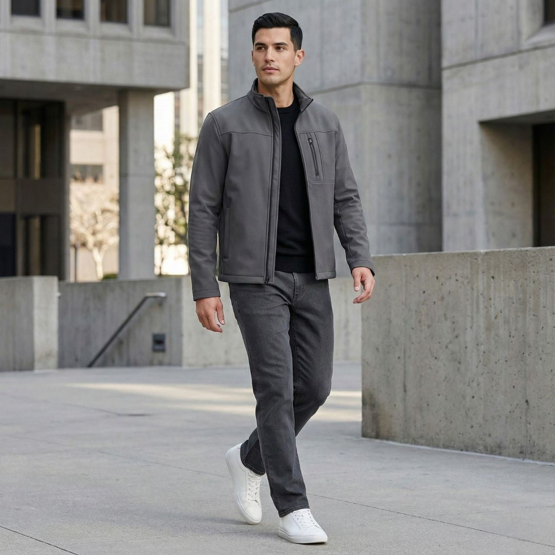 Calvin Klein Men's Infinite Stretch Soft Shell Jacket Water Resistant Lightweight