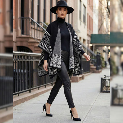 Zama: Architectural Knit Ruana