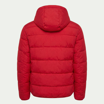 Calvin Klein Men's Chevron Stretch Puffer Jacket Sherpa Lined Hood