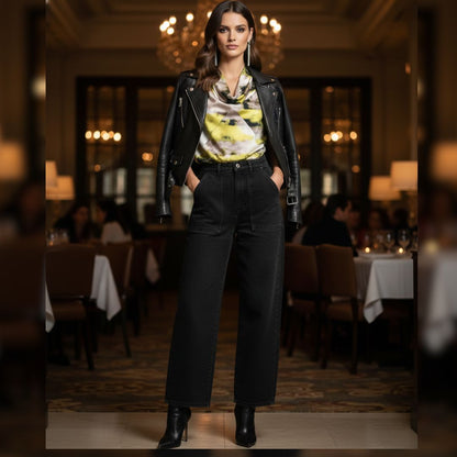 Women’s Printed Cowl Neck Blouse – Effortless Elegance with a Flattering, Feminine Drape