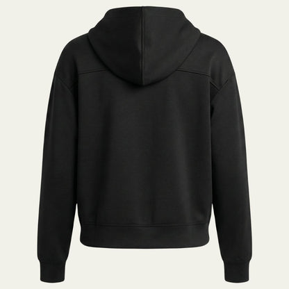 DKNY Women's Zip-Up Hoodie Jacket Stretch Performance Fabric Black